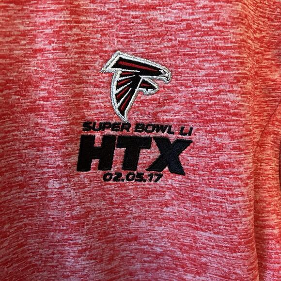 Atlanta Falcons Super Bowl LI HTX Antigua Red Mens Jacket Size M - Picture 3 of 7